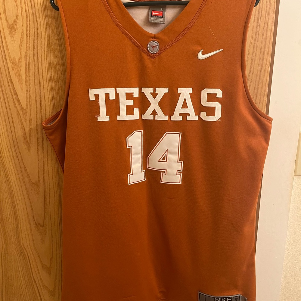 Nike Texas Longhorns Orange Basketball Jersey